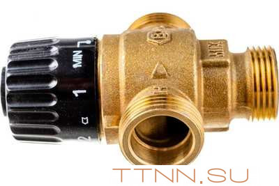 Смесительный клапан STOUT 3/4 НР 30-65°С KV 1,8 Смесительный клапан STOUT 3/4 НР 30-65°С KV 1,8