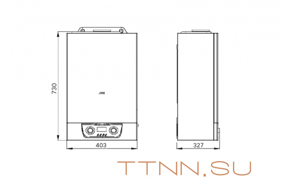 Настенный газовый котел MIZUDO M30ТH OpenTherm Настенный газовый котел MIZUDO M30ТH OpenTherm