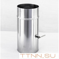 Шибер-задвижка дымохода нержавеющая сталь D- 220 Шибер-задвижка дымохода нержавеющая сталь D- 220