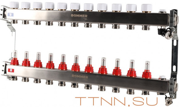 Для отопления Rommer 1"/3/4"x11 с расходомерами (RMS-1201-000011) Для отопления Rommer 1"/3/4"x11 с расходомерами (RMS-1201-000011)