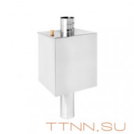 Бак нержавейка на трубе 55л д.115 (Прямоугольный) (AISI 439) Бак нержавейка на трубе 55л д.115 (Прямоугольный) (AISI 439)