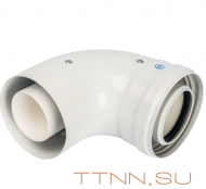 Отвод STOUT 90° DN60 для конденсационного котла Отвод STOUT 90° DN60 для конденсационного котла