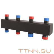 Стальной распределительный коллектор ROMMER на 2(3) отопительных контура 1 х 1 1/4", арт. RDG-0016-004023 Стальной распределительный коллектор ROMMER на 2(3) отопительных контура 1 х 1 1/4", арт. RDG-0016-004023