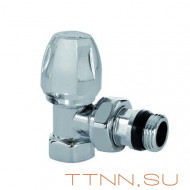 Вентиль ручной регулировки, угловой, ICMA, полированный хром, с "антипротечкой", 1/2" Вентиль ручной регулировки, угловой, ICMA, полированный хром, с "антипротечкой", 1/2"