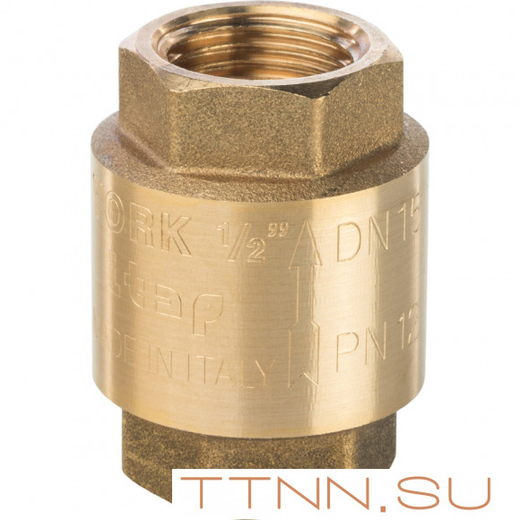 Клапан обратного хода с пластиковым седлом STOUT 1/2" Клапан обратного хода с пластиковым седлом STOUT 1/2"