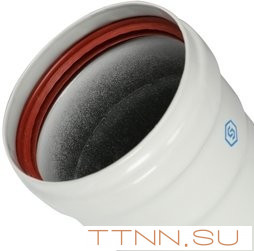 Труба STOUT для раздельного дымохода D80 мм L-2000 Труба STOUT для раздельного дымохода D80 мм L-2000