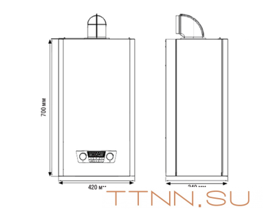 Настенный газовый котел Kentatsu Nobby Balance Plus 24-2CS Настенный газовый котел Kentatsu Nobby Balance Plus 24-2CS