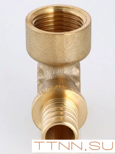 Угольник аксиальный Valtec 20х3/4 VTm.452.BG.002005 с переходом на внутреннюю резьбу