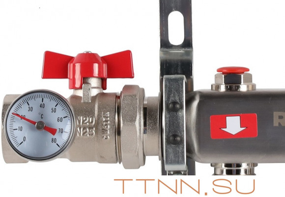 Для отопления Rommer 1"/3/4"x6 с запорными клапанами (RMS-3210-000006)