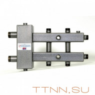 Распределительный коллектор совмещенный с гидравлическим разделителем на 3 контура, арт. ГК3-70 Распределительный коллектор совмещенный с гидравлическим разделителем на 3 контура, арт. ГК3-70