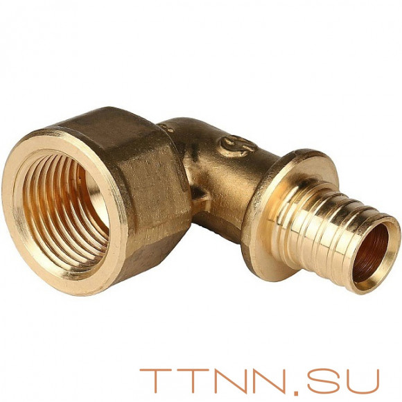 Угольник-переходник с внутренней резьбой 25xG 1" для труб из сшитого полиэтилена Угольник-переходник с внутренней резьбой 25xG 1" для труб из сшитого полиэтилена