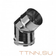 Колено Нерж. 45° (0.5мм) диаметр 120 Колено Нерж. 45° (0.5мм) диаметр 120