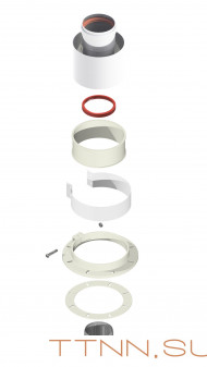 Адаптер вертикальный 60/100 для газовых котлов Ariston Адаптер вертикальный 60/100 для газовых котлов Ariston