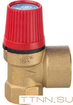 Клапан предохранительный 15 x 1/2" STOUT SVS-0001-001515 Клапан предохранительный 15 x 1/2" STOUT SVS-0001-001515