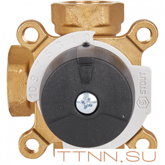 Смесительный клапан STOUT 3/4 KVs 6 м3/ч Смесительный клапан STOUT 3/4 KVs 6 м3/ч