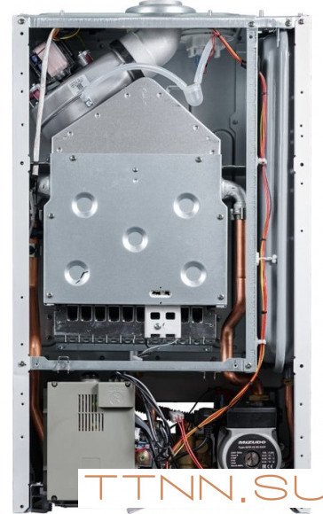 Настенный газовый котел MIZUDO M24Т OpenTherm голубая панель управления Настенный газовый котел MIZUDO M24Т OpenTherm голубая панель управления
